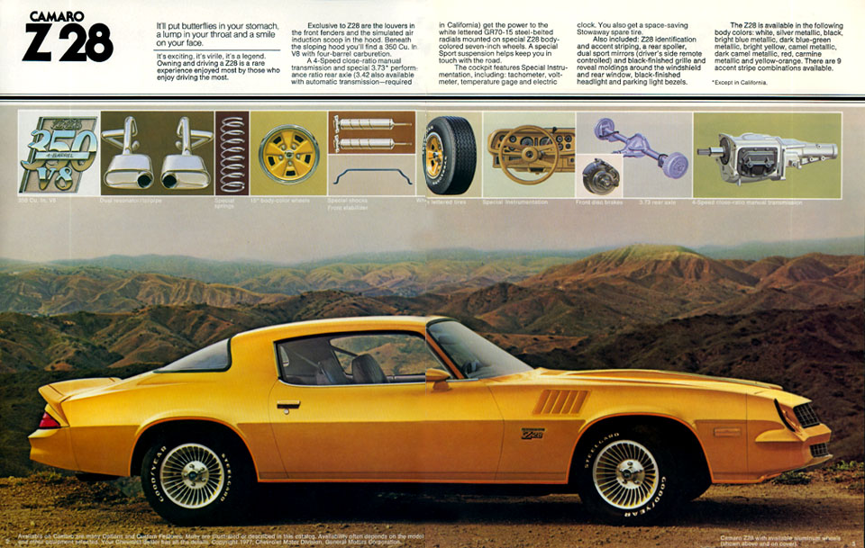 1978 Chev Camaro Brochure Page 3